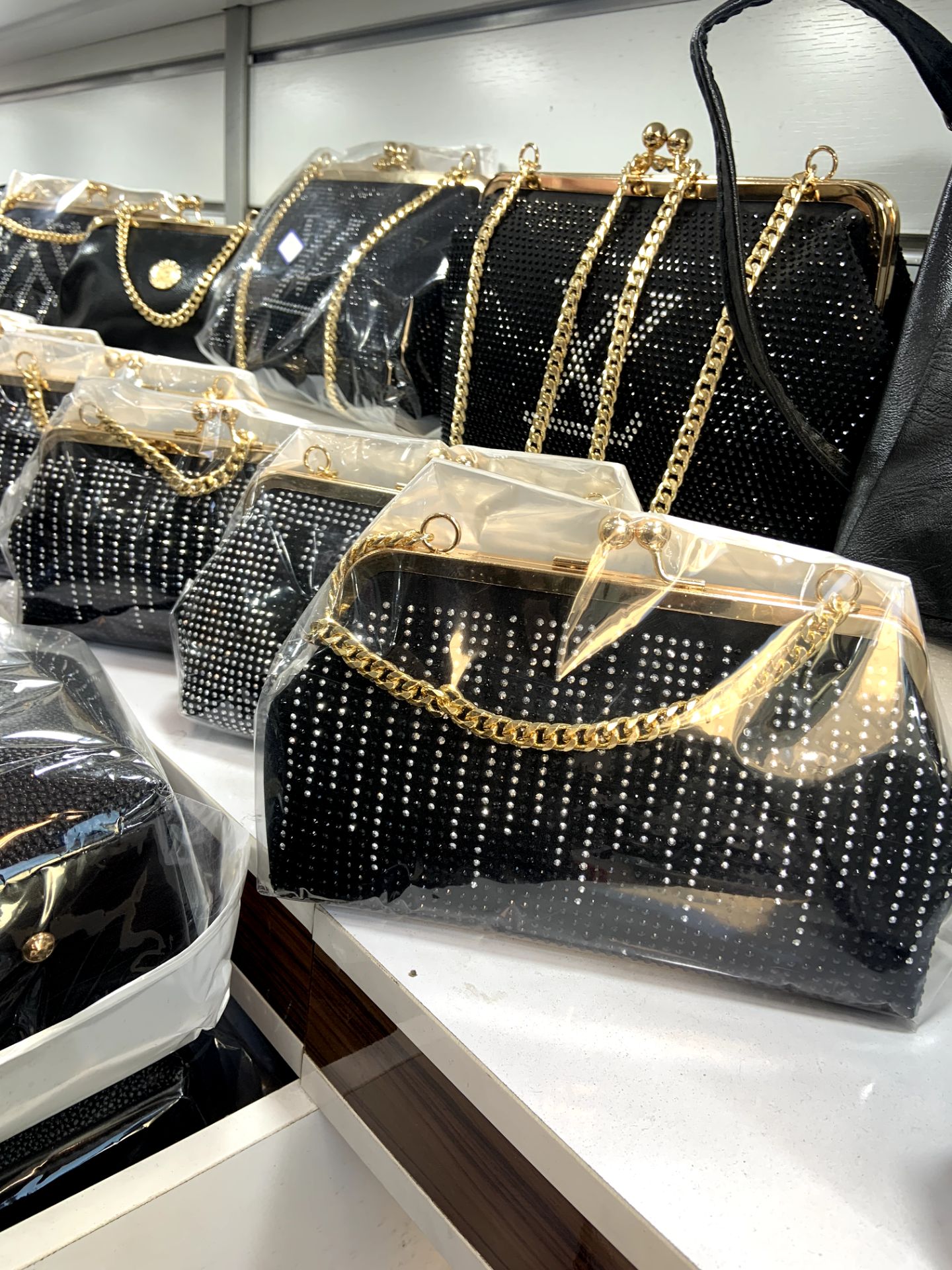 کیف دستی مجلسی نگین دار کد 320