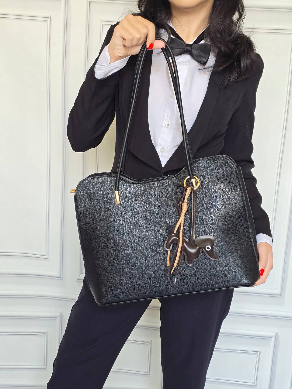 کیف زنانه اداری دسته شلنگی کد 696