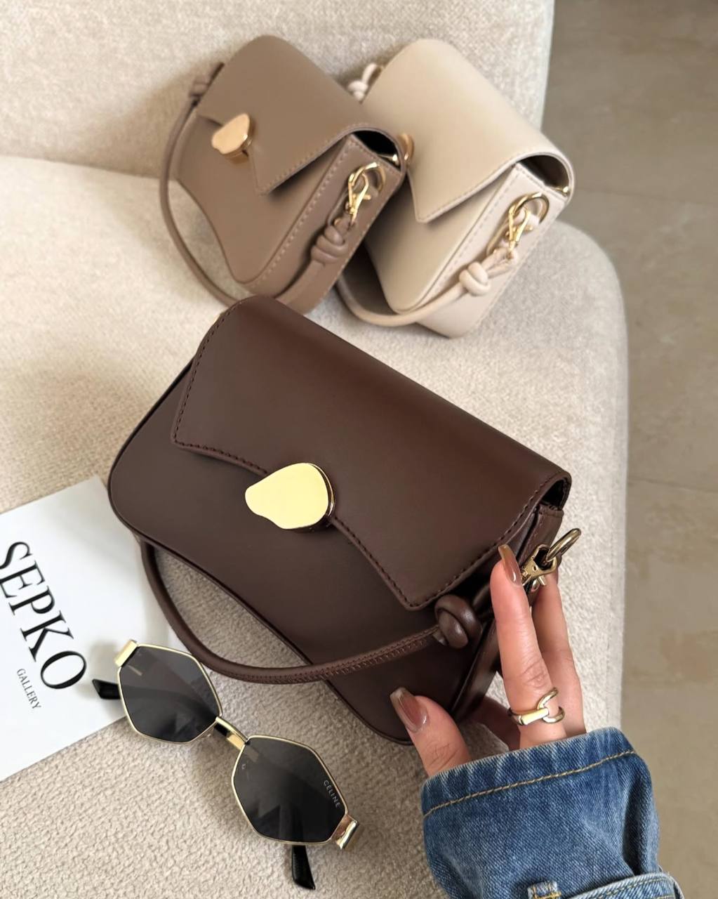 کیف دستی زنانه بند طنابی کد 698